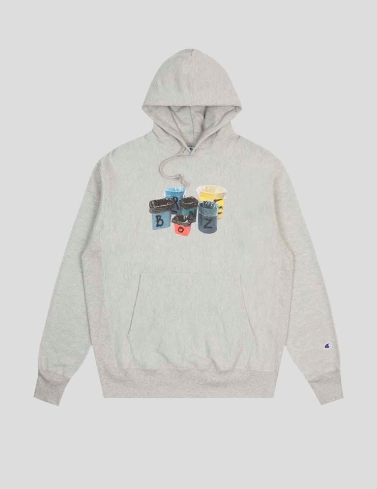 Felpa con cappuccio BRONZE 56K Heather Grey